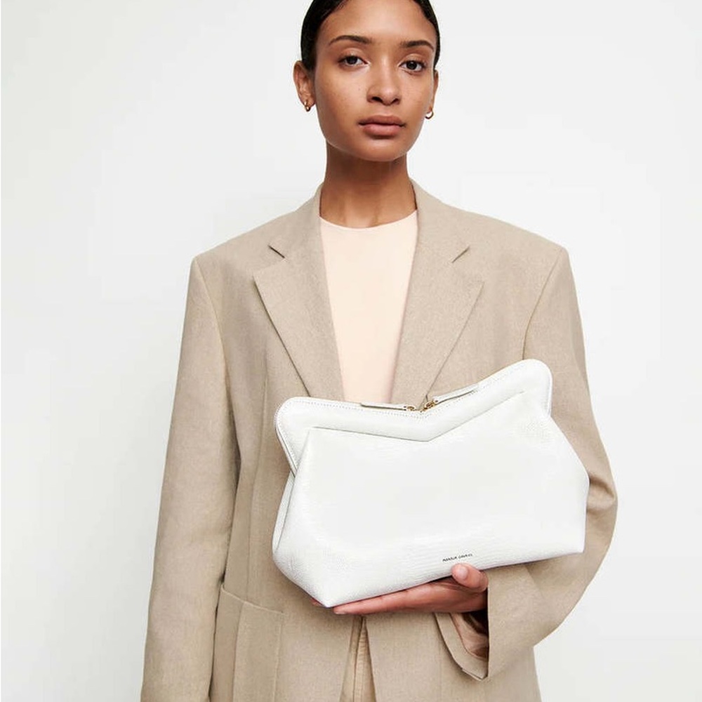 NWOT 	M Frame Bag - Embossed Bianca
Embossed Bianca
